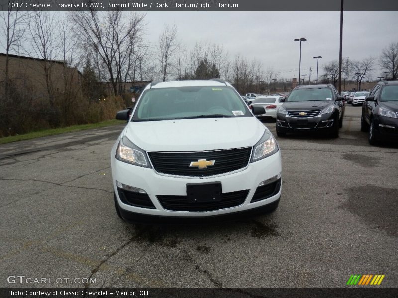 Summit White / Dark Titanium/Light Titanium 2017 Chevrolet Traverse LS AWD