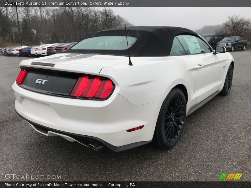 Oxford White / Ebony 2017 Ford Mustang GT Premium Convertible
