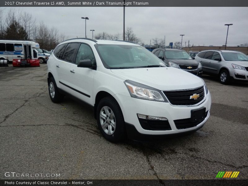Summit White / Dark Titanium/Light Titanium 2017 Chevrolet Traverse LS AWD