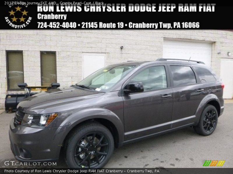 Granite Pearl-Coat / Black 2017 Dodge Journey SXT AWD