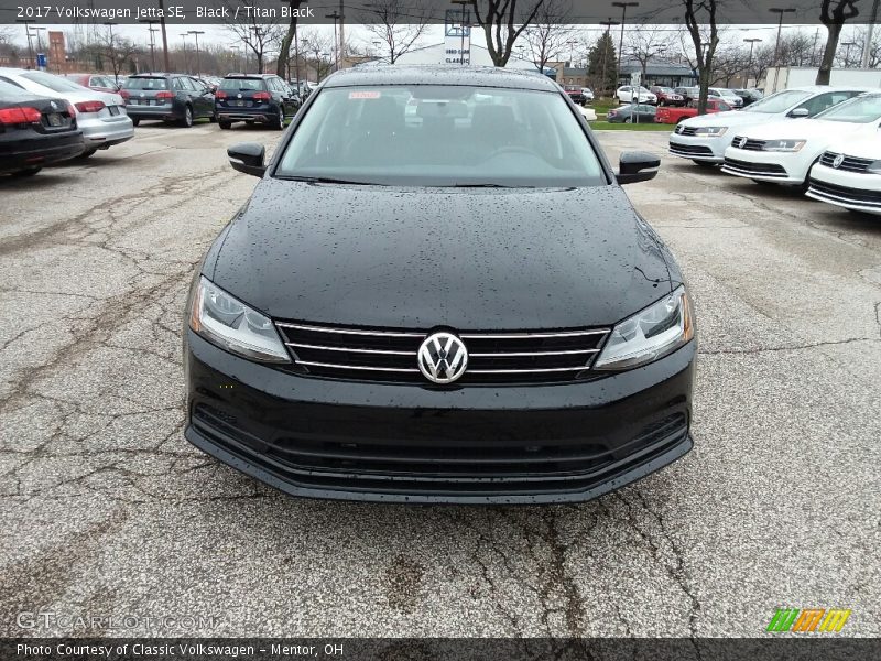 Black / Titan Black 2017 Volkswagen Jetta SE