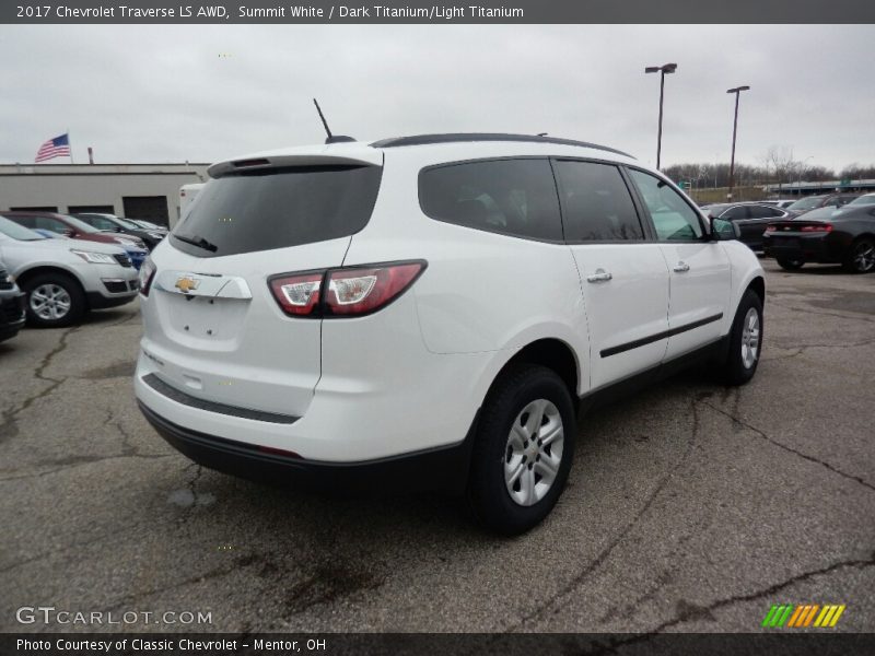 Summit White / Dark Titanium/Light Titanium 2017 Chevrolet Traverse LS AWD