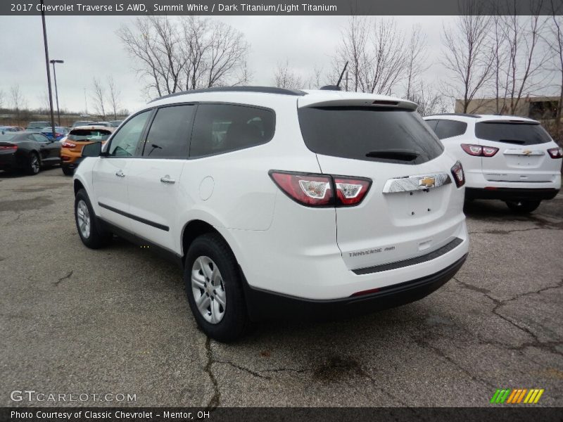 Summit White / Dark Titanium/Light Titanium 2017 Chevrolet Traverse LS AWD