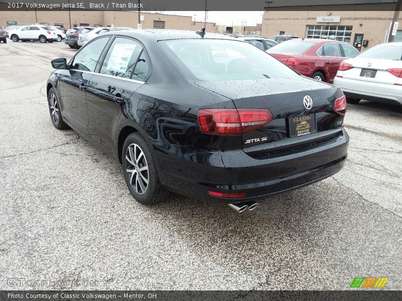 Black / Titan Black 2017 Volkswagen Jetta SE