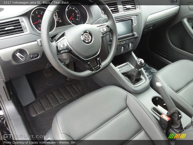  2017 Jetta SE Titan Black Interior