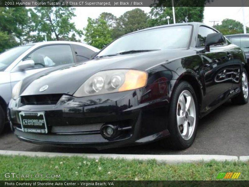 Jet Black / Black 2003 Hyundai Tiburon Tuscani 2.7 Elisa GT Supercharged