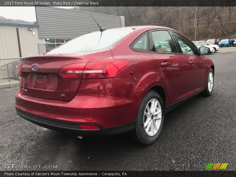 Ruby Red / Charcoal Black 2017 Ford Focus SE Sedan