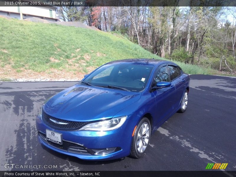 Vivid Blue Pearl / Black 2015 Chrysler 200 S