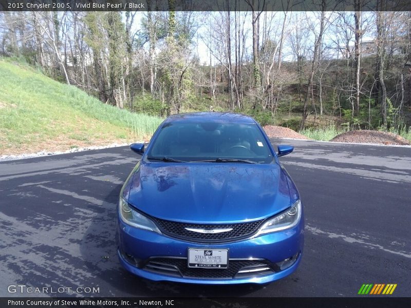 Vivid Blue Pearl / Black 2015 Chrysler 200 S