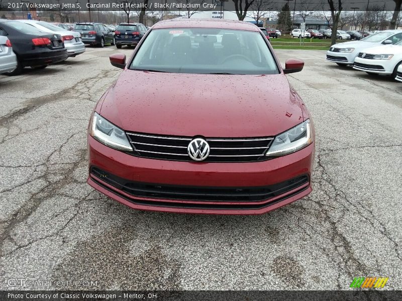 Cardinal Red Metallic / Black/Palladium Gray 2017 Volkswagen Jetta S