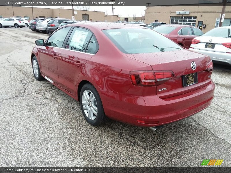 Cardinal Red Metallic / Black/Palladium Gray 2017 Volkswagen Jetta S