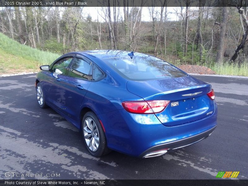 Vivid Blue Pearl / Black 2015 Chrysler 200 S