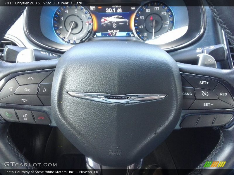 Vivid Blue Pearl / Black 2015 Chrysler 200 S