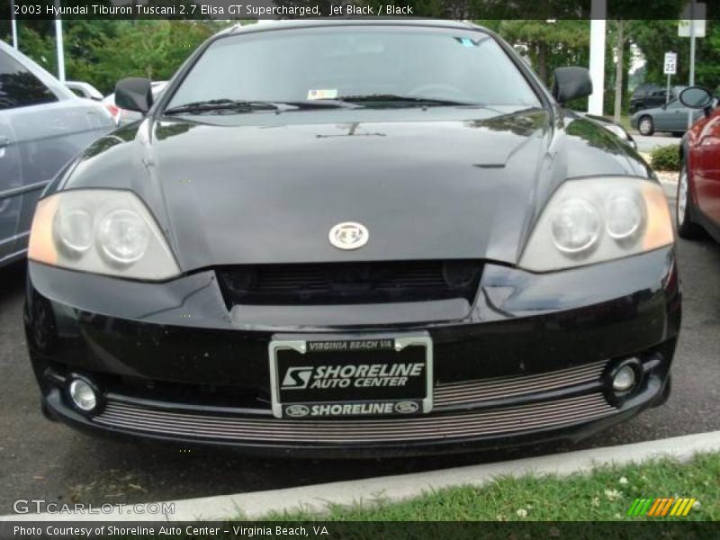 Jet Black / Black 2003 Hyundai Tiburon Tuscani 2.7 Elisa GT Supercharged