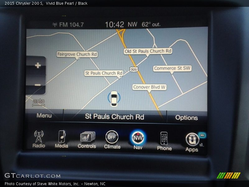 Vivid Blue Pearl / Black 2015 Chrysler 200 S