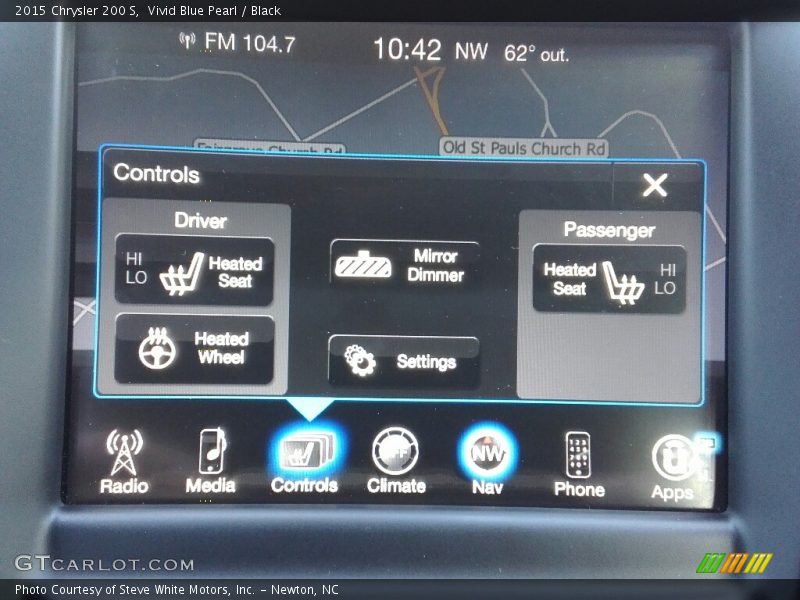 Vivid Blue Pearl / Black 2015 Chrysler 200 S