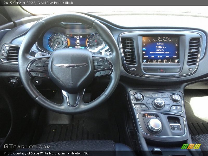 Vivid Blue Pearl / Black 2015 Chrysler 200 S