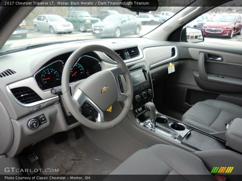 Mosaic Black Metallic / Dark Titanium/Light Titanium 2017 Chevrolet Traverse LT