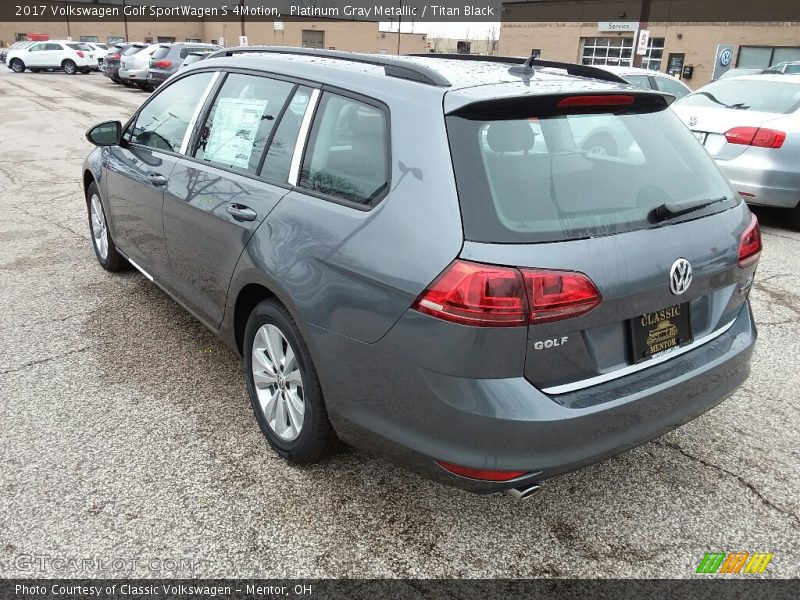 Platinum Gray Metallic / Titan Black 2017 Volkswagen Golf SportWagen S 4Motion