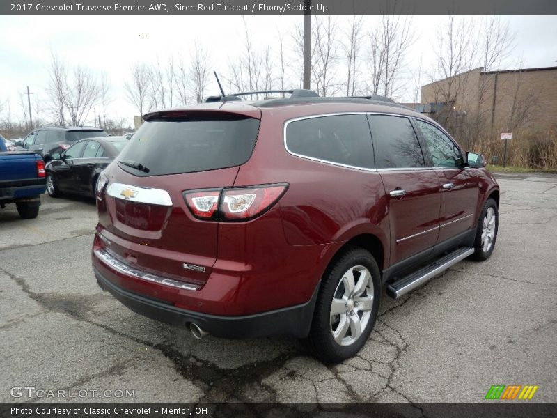 Siren Red Tintcoat / Ebony/Saddle Up 2017 Chevrolet Traverse Premier AWD