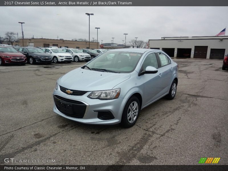 Arctic Blue Metallic / Jet Black/Dark Titanium 2017 Chevrolet Sonic LS Sedan