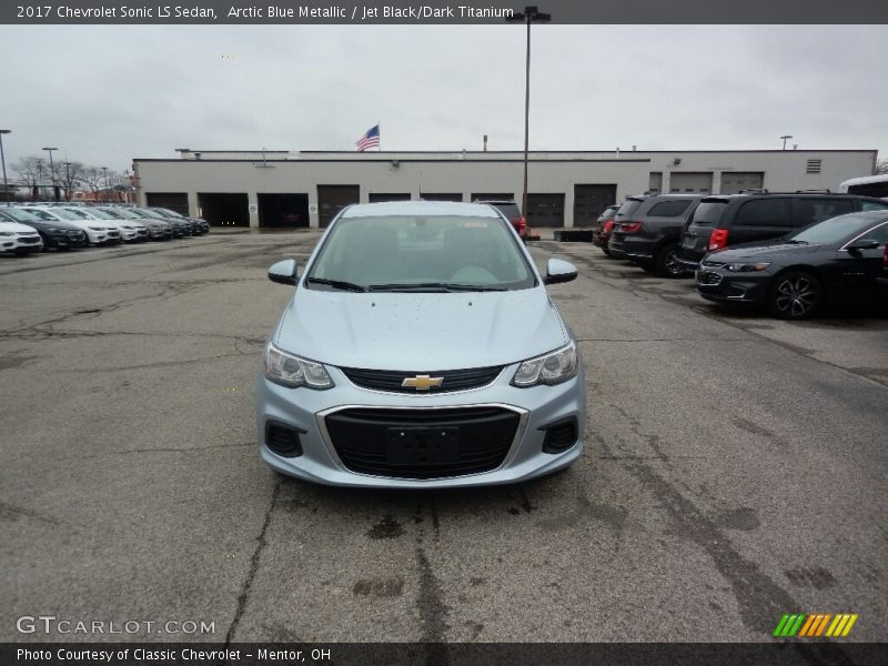 Arctic Blue Metallic / Jet Black/Dark Titanium 2017 Chevrolet Sonic LS Sedan