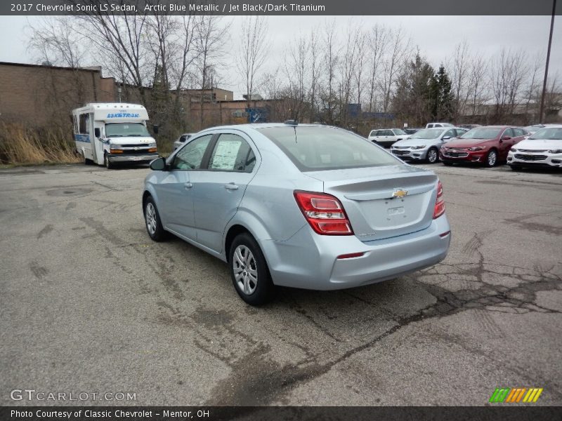 Arctic Blue Metallic / Jet Black/Dark Titanium 2017 Chevrolet Sonic LS Sedan