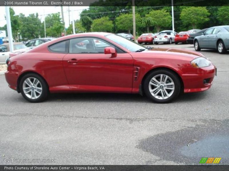 Electric Red / Black 2006 Hyundai Tiburon GS