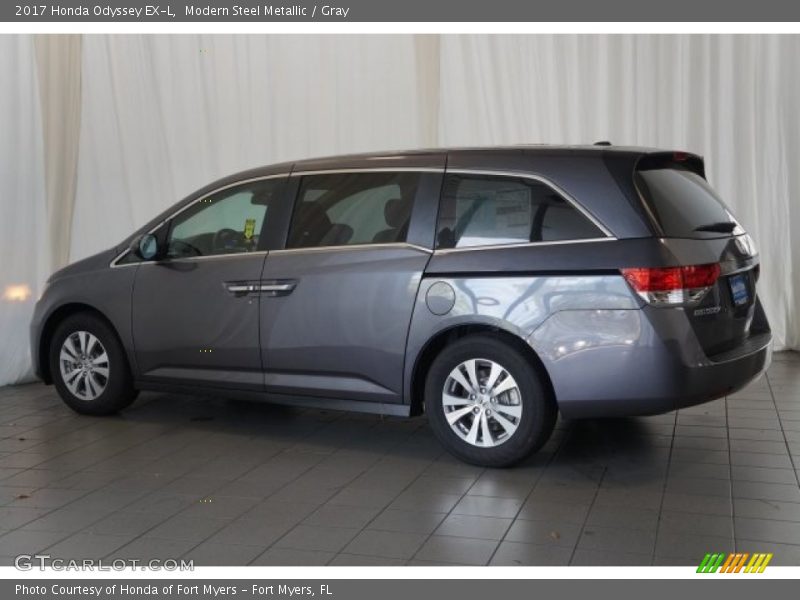 Modern Steel Metallic / Gray 2017 Honda Odyssey EX-L