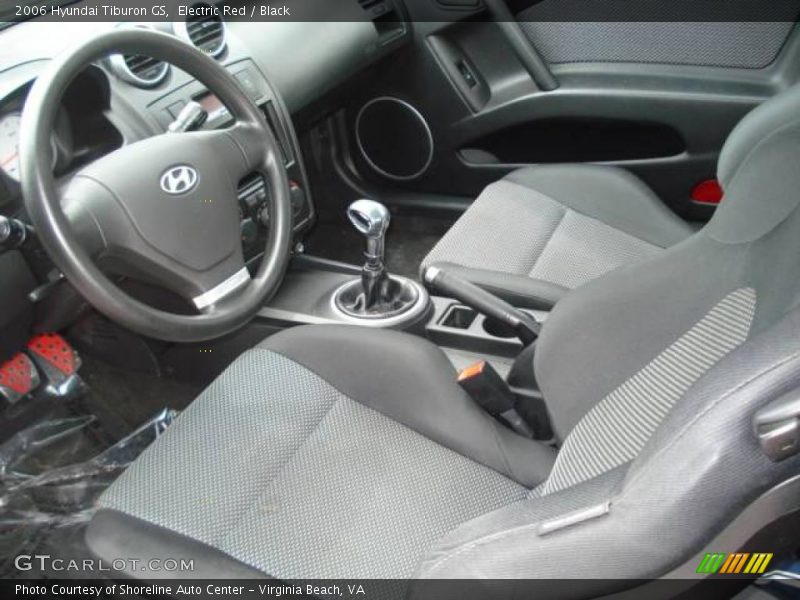 Electric Red / Black 2006 Hyundai Tiburon GS