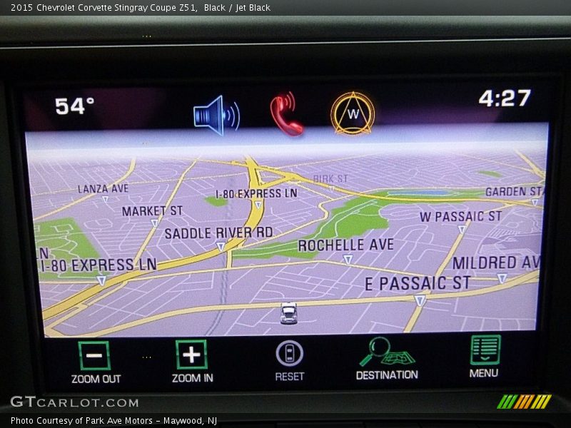 Navigation of 2015 Corvette Stingray Coupe Z51
