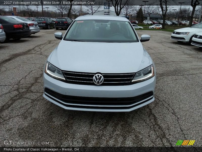 White Silver / Black/Palladium Gray 2017 Volkswagen Jetta S