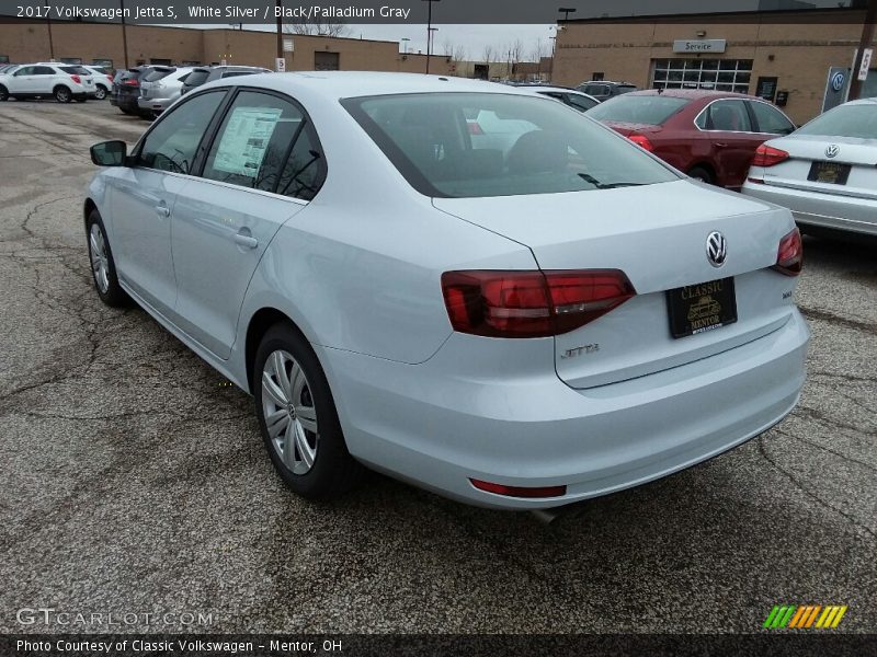White Silver / Black/Palladium Gray 2017 Volkswagen Jetta S