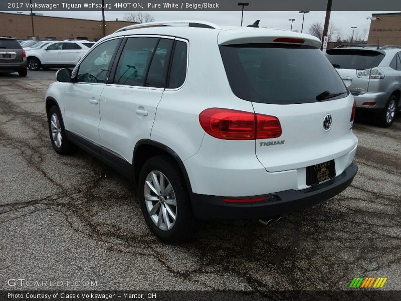 Pure White / Beige/Black 2017 Volkswagen Tiguan Wolfsburg 4MOTION