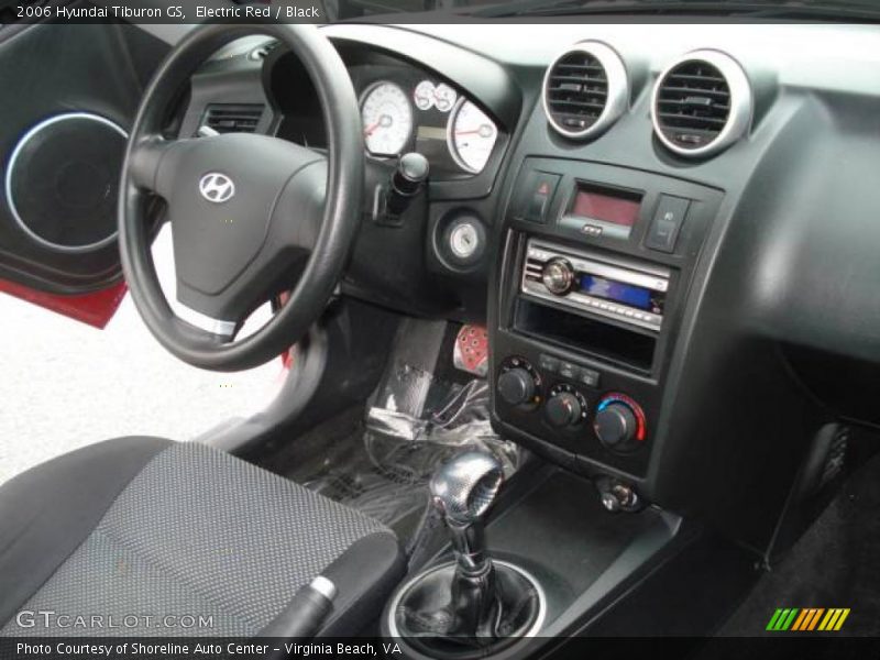 Electric Red / Black 2006 Hyundai Tiburon GS
