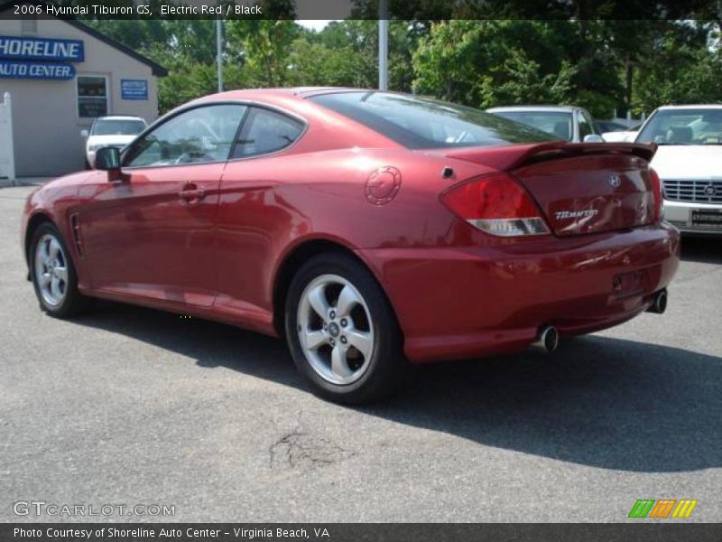 Electric Red / Black 2006 Hyundai Tiburon GS