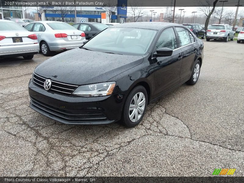 Black / Black/Palladium Gray 2017 Volkswagen Jetta S