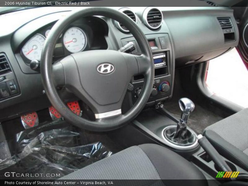 Electric Red / Black 2006 Hyundai Tiburon GS