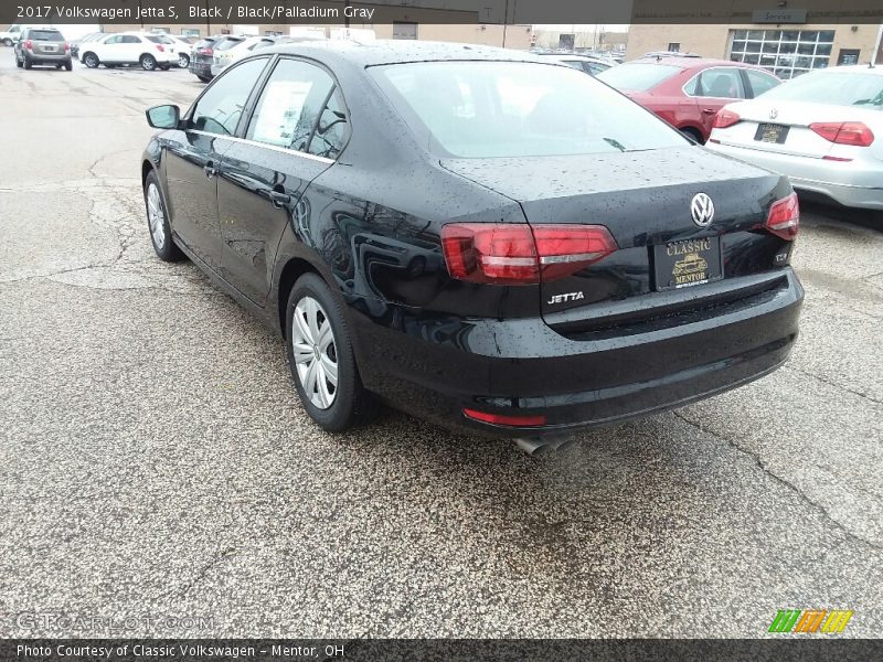 Black / Black/Palladium Gray 2017 Volkswagen Jetta S