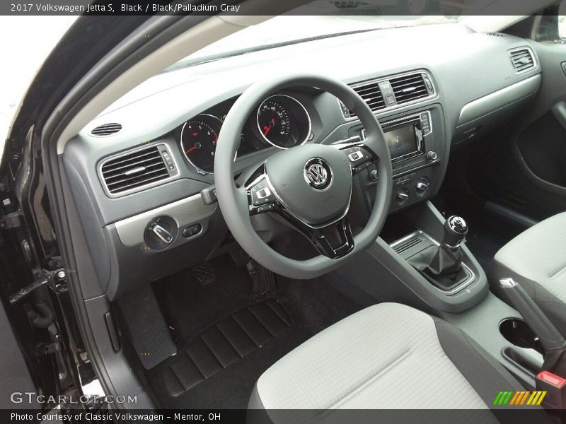  2017 Jetta S Black/Palladium Gray Interior