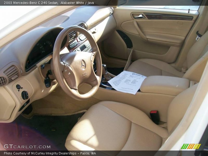 Alabaster White / Java 2003 Mercedes-Benz C 240 Sedan