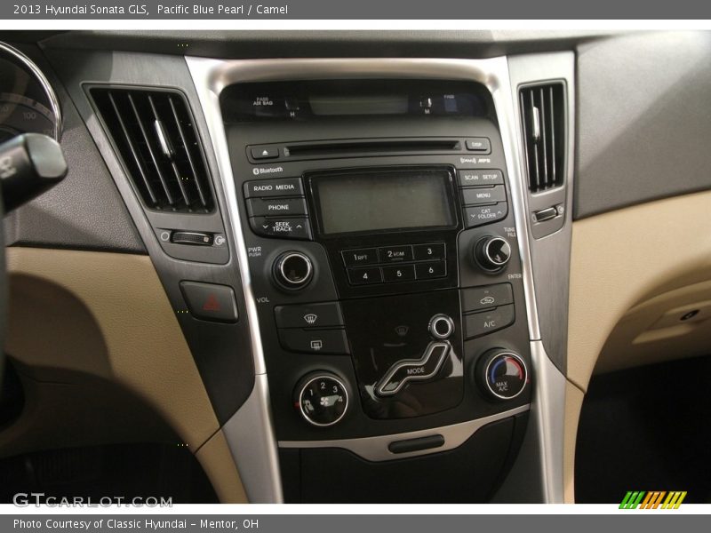 Pacific Blue Pearl / Camel 2013 Hyundai Sonata GLS