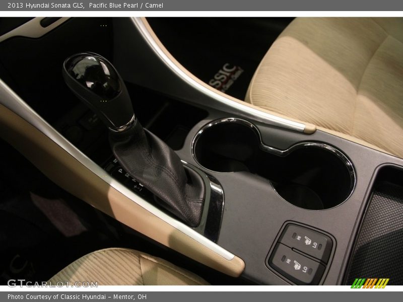 Pacific Blue Pearl / Camel 2013 Hyundai Sonata GLS
