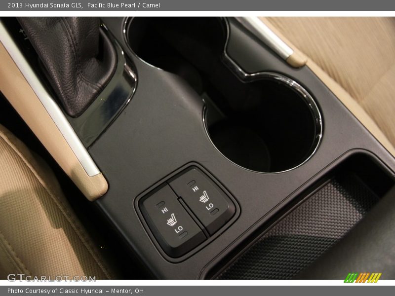 Pacific Blue Pearl / Camel 2013 Hyundai Sonata GLS
