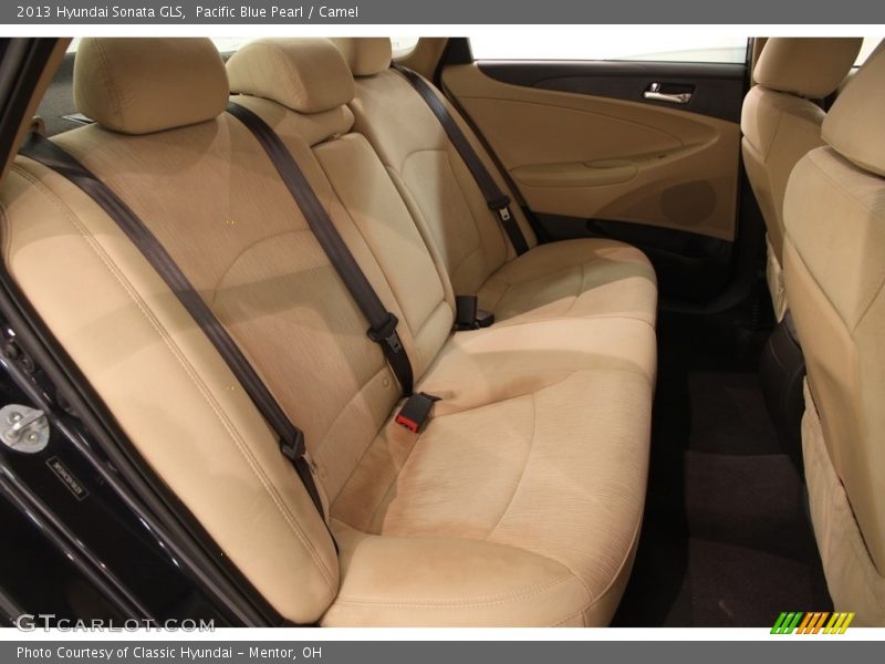 Pacific Blue Pearl / Camel 2013 Hyundai Sonata GLS