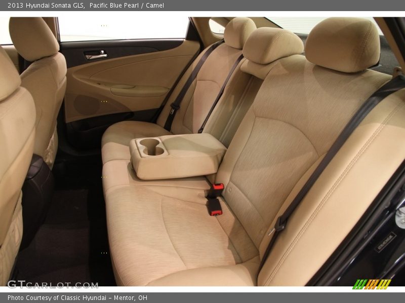 Pacific Blue Pearl / Camel 2013 Hyundai Sonata GLS