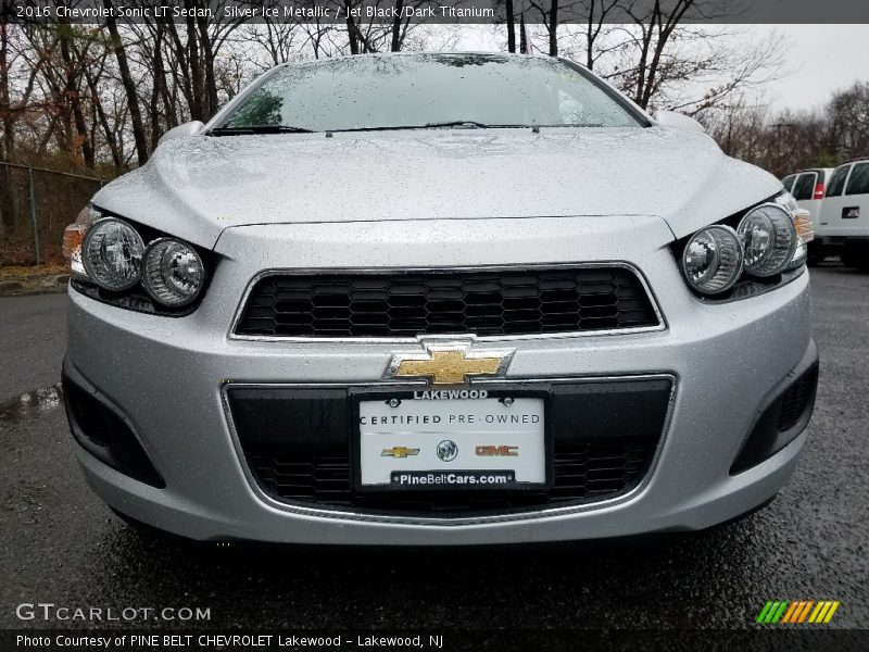 Silver Ice Metallic / Jet Black/Dark Titanium 2016 Chevrolet Sonic LT Sedan