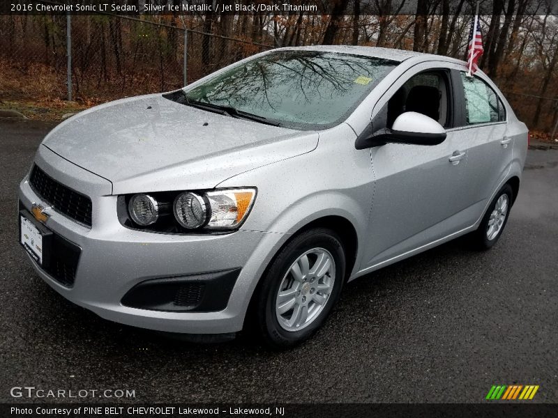 Silver Ice Metallic / Jet Black/Dark Titanium 2016 Chevrolet Sonic LT Sedan