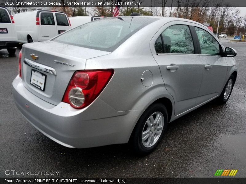 Silver Ice Metallic / Jet Black/Dark Titanium 2016 Chevrolet Sonic LT Sedan