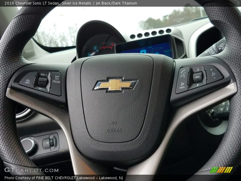 Silver Ice Metallic / Jet Black/Dark Titanium 2016 Chevrolet Sonic LT Sedan